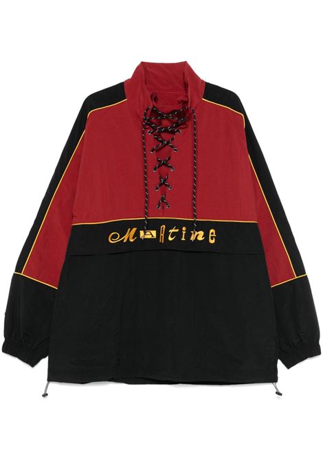 Black and red lace-up windbreaker Martine Rose -  men